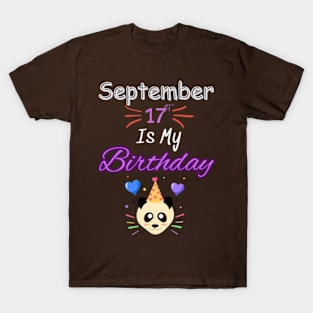 september 17 st is my birthday T-Shirt